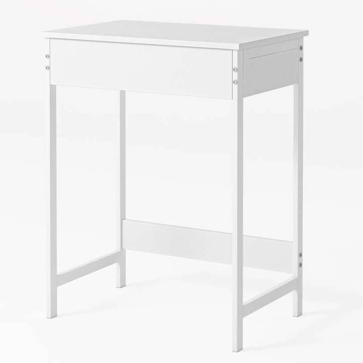 Birou calculator BADU, modern, alb, 60 x 40 cm