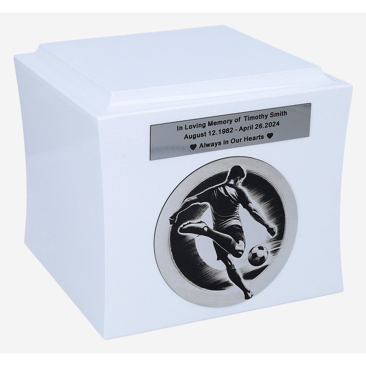 Urna pentru femei, pentru cenusa umana, alb