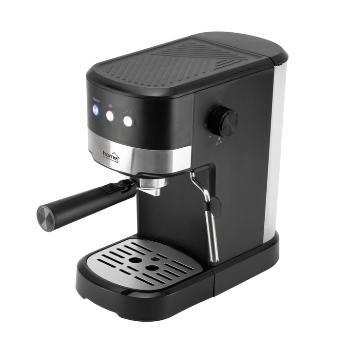 Aparat de cafea espresso HOME HGPR16, 15 bar, spumare lapte, control electronic, incalzitor de cesti, oprire automata