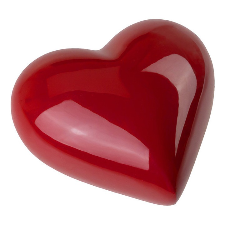 Urna mini in forma de inima pentru o parte din cenusa Remember Forever, rosu