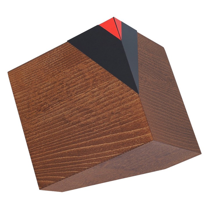 Urna de incinerare moderna din lemn masiv pentru adulti Remember Forever, maro