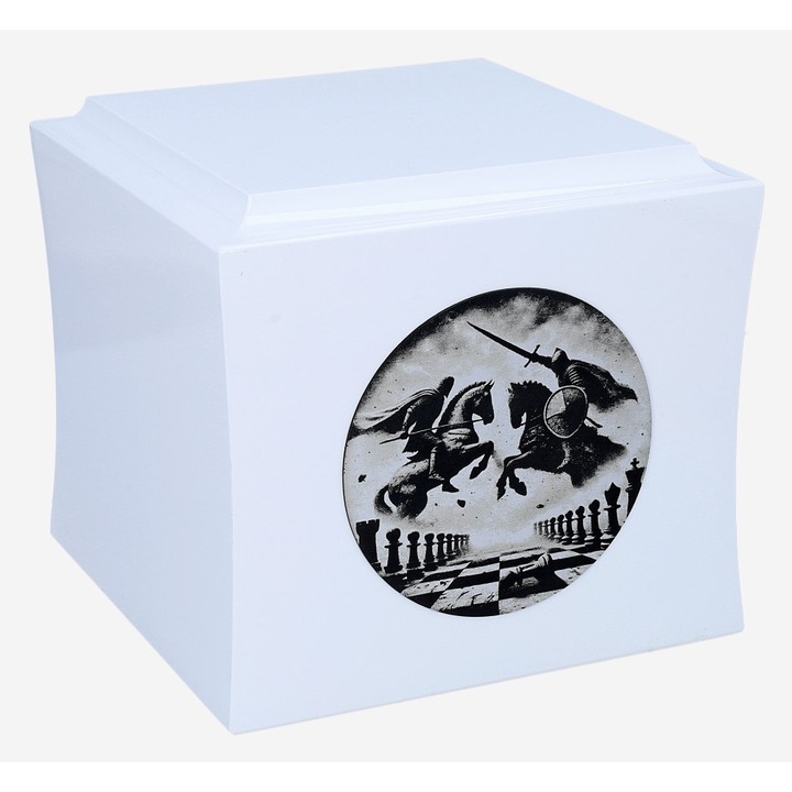 Urna funerara Remember Forever, alb