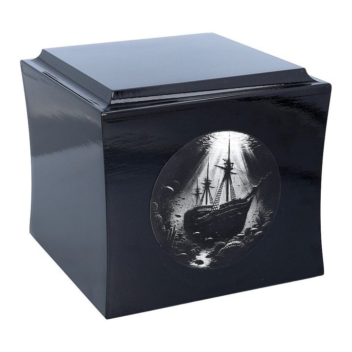 Urna funerara cu cenusa de naufragiu Remember Forever, negru