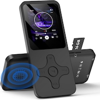 Player Mp3, PRESOMA®, display 1,8 inch,16GB, Suporta Card SD Pana La 128GB, HIFI 6D stereo sound, Bluetooth 5.0, E-book reading, radio FM, Reportofon, Negru