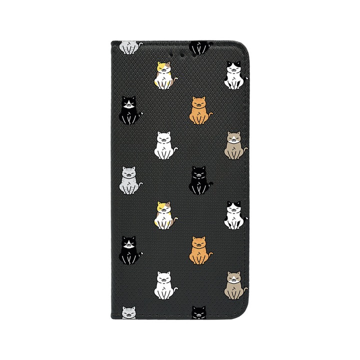 BestCase® Калъф тип книга, съвместим с Google Pixel 9 Pro, модел котка, стойка, джоб за карта, 1997802 FLB 1027