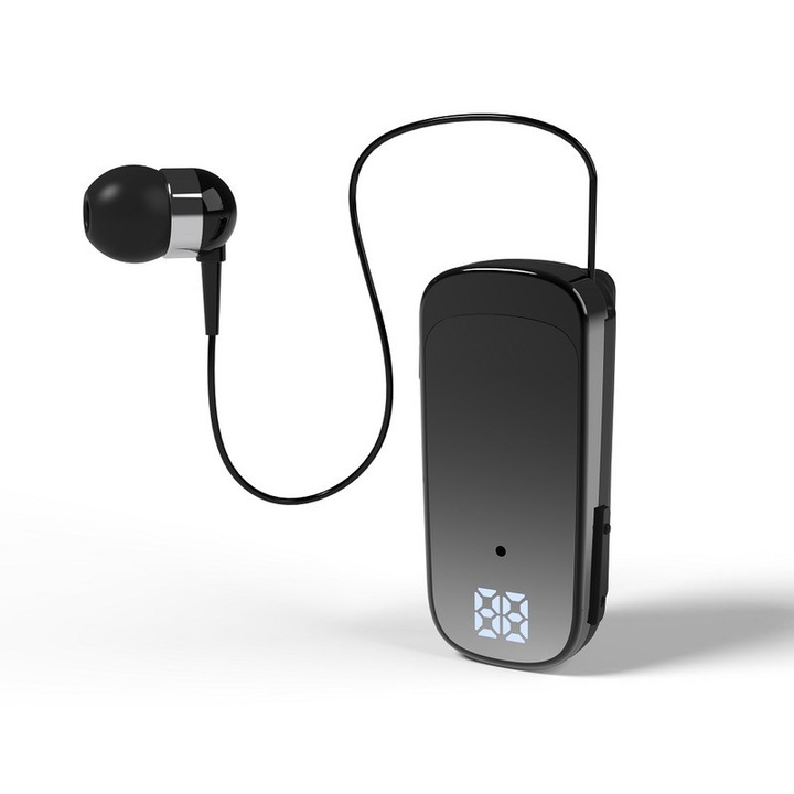 Vezeték nélküli Bluetooth 5.2 K65 fülhallgató, gyors töltés 20 perc, kettős csatlakozás, fekete