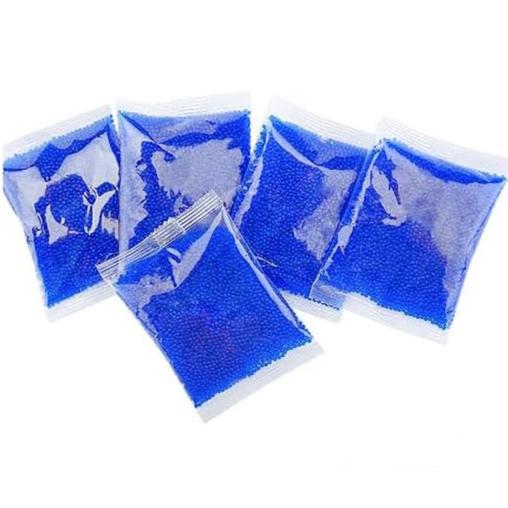 50 000 db AYSTOAYS® gélgolyó készlet, hidrogél lőszer játékfegyverekhez, 7-8 mm-es golyók, nem mérgező anyagok, segíti a kézügyesség és a szem-kéz koordináció fejlesztését, kék