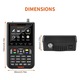 Detector satelit, Rqiurpn, ecran LCD 3.5'', acumulator 4000mAh, functii multiple, suport DVB-S2/S2X, Plastic, Negru