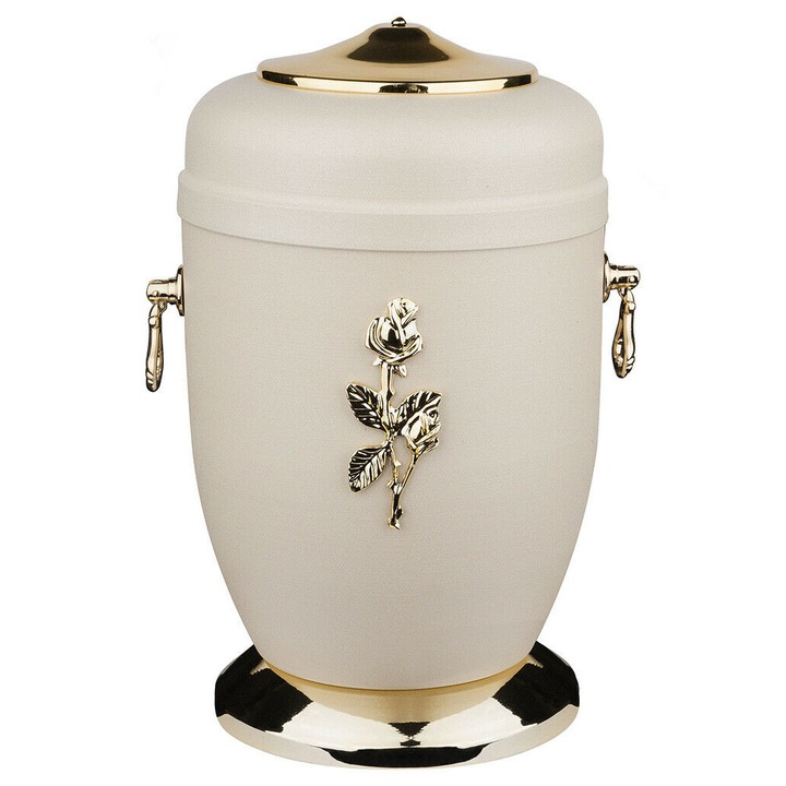 Urna metalica Remember Forever, crem