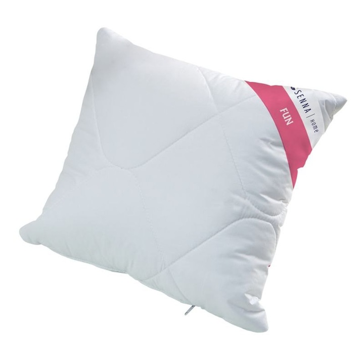 Fun párna, 40x40 cm, puha anyagból, állítható töltetű