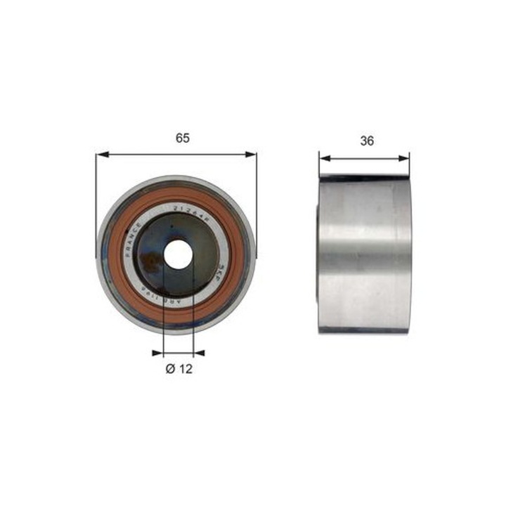 Vezető-/feszítőgörgő, vezérműszíj GATES T42185