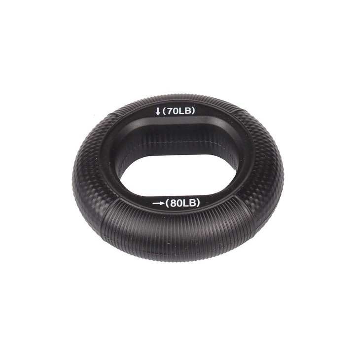 Szilikon hajlítógyűrű, Merco Grip Ring 7080, ellenállás 31,8 és 36,3 kg, fekete színű