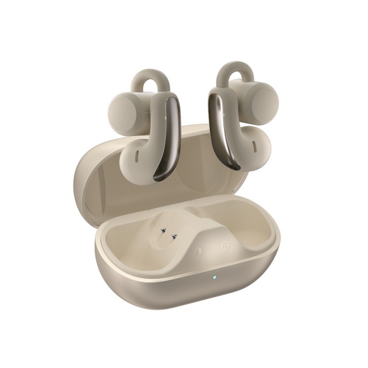 Vezeték nélküli fülhallgató F18, Bluetooth 5.4, zajszűrés, fehér