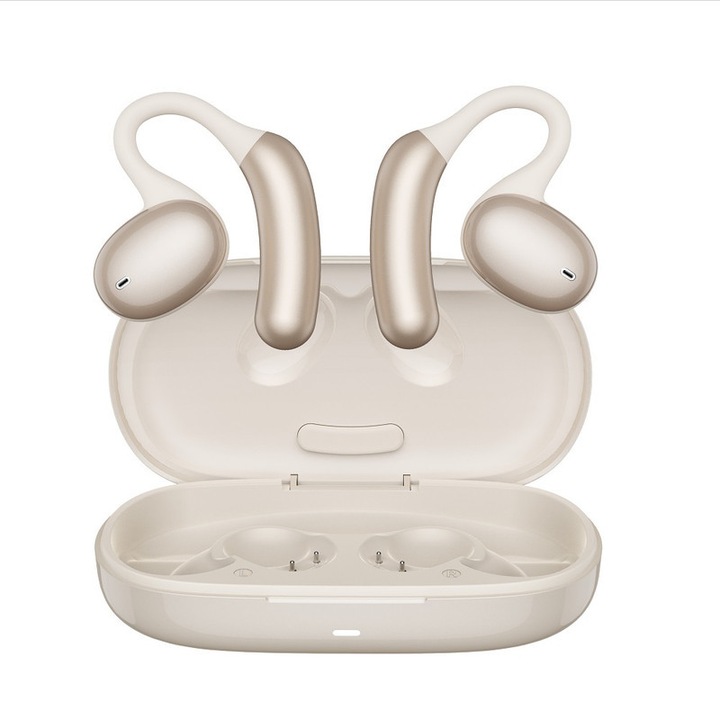 HM-80 vezeték nélküli fülhallgató, fehér, kampós, hosszú üzemidővel