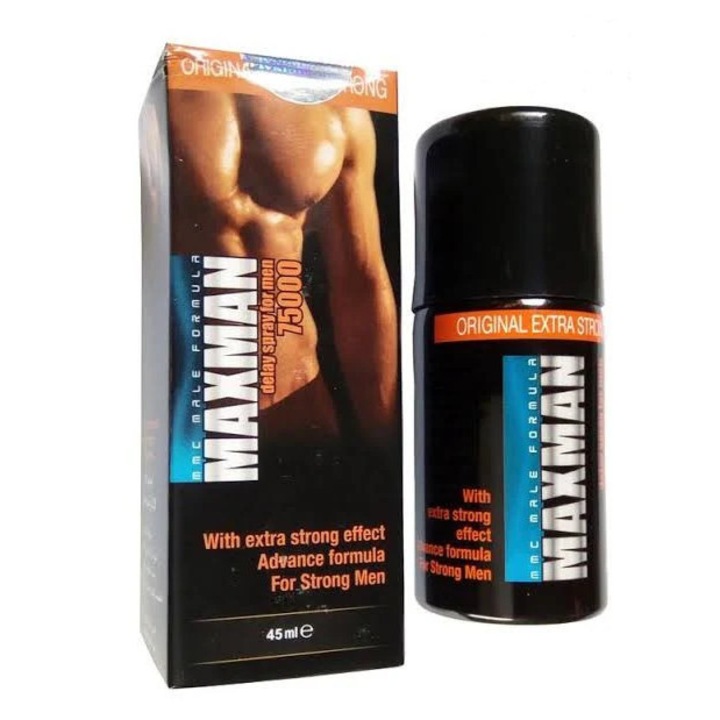 Spray MaxMan 75000 Extra Strong, pentru intarziere ejaculare, 45 ml