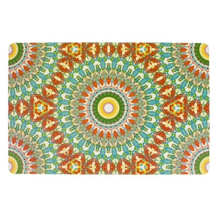 Suport farfurie plastic cu model estival – 43 × 28 cm, antialunecare, ideal pentru gradina si picnic – ANTBRO®