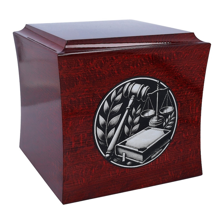 Urna tematica din lemn pentru avocat, Remember Forever