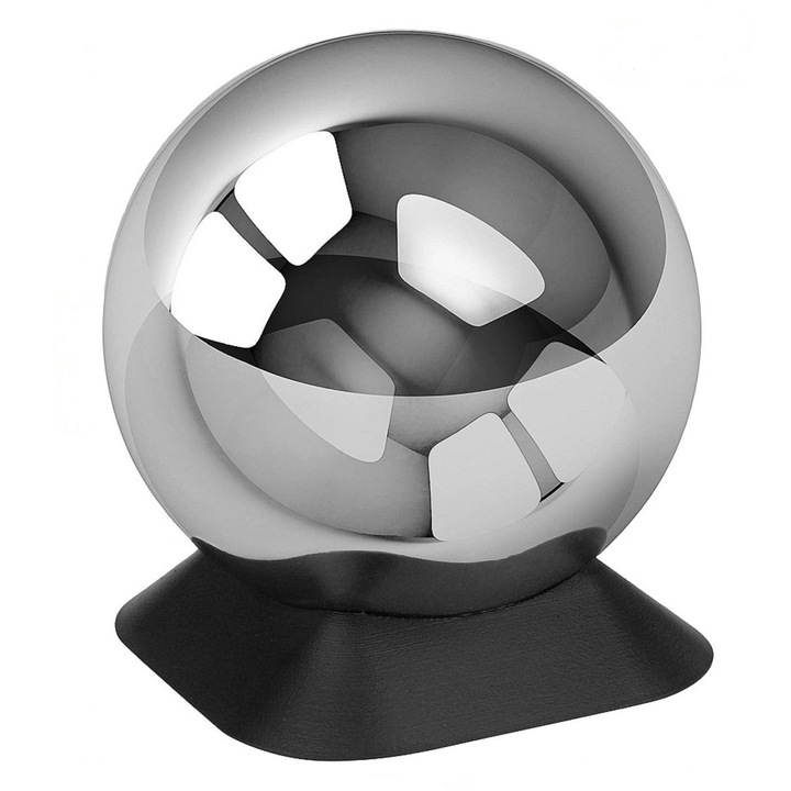 Urna de exterior din otel inoxidabil pentru adulti cu baza neagra Remember Forever, argintiu