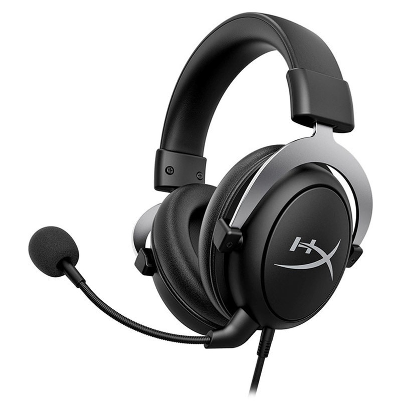 Casti gaming HyperX Cloud II, sunet surround 7.1, drivere de 53mm, microfon detasabil cu noise cancelling, certificat Discord/TeamSpeak, spuma cu memorie, compatibil multiplatforma, gri
