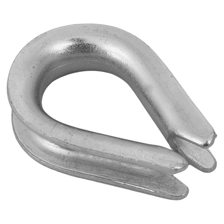 Papuc de sarma, Dromet, KU.6, Material Otel Carbon, Acoperire Zincata, Diametru Sarma 6 mm, Argintiu