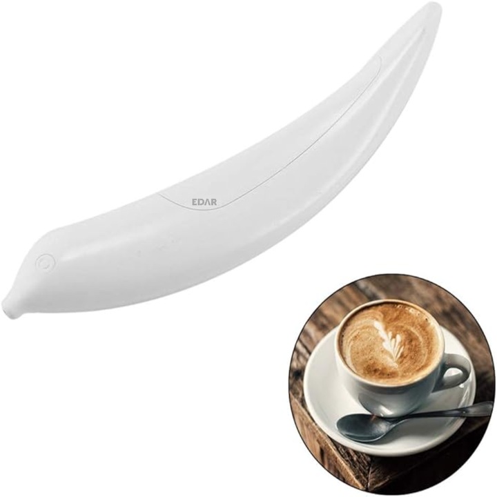 EDAR Dekoratív Sablon Tortákhoz, Kávéhoz és Péksüteményekhez, Fehér