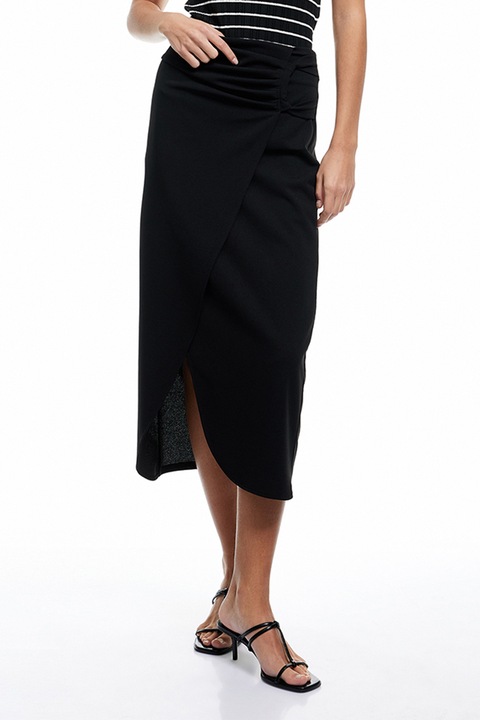 KOTON, Fusta petrecuta, Negru, XS