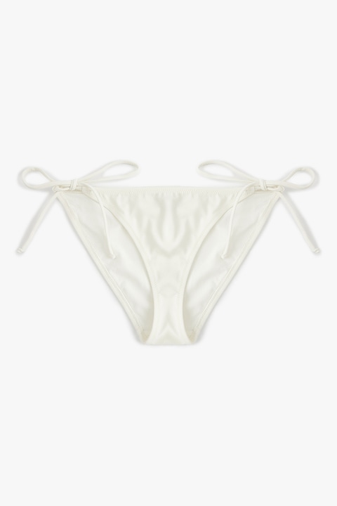 KOTON, Slip cu snururi laterale, Alb fildes