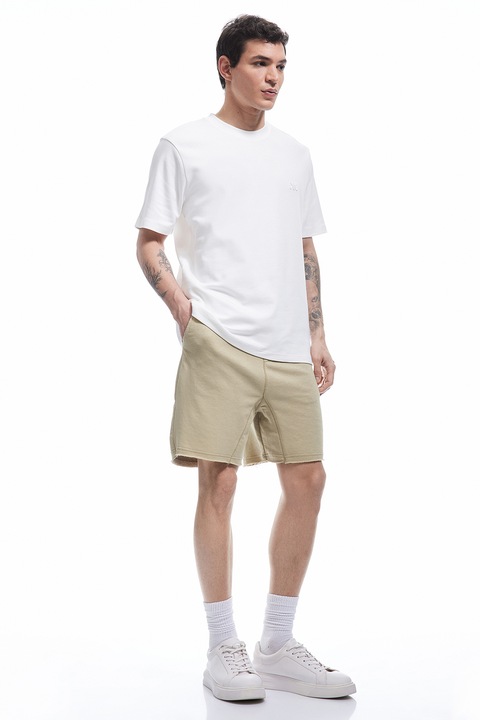 KOTON, Bermude cu talie ajustabila, Bej deschis