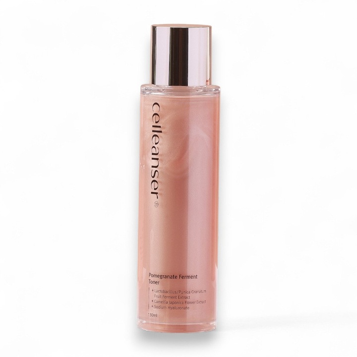 Világosító és öregedésgátló hatású tonik, Celleanser gránátalma erjesztett tonik - koreai kozmetikumok, gránátalma kivonattal, 130 ml