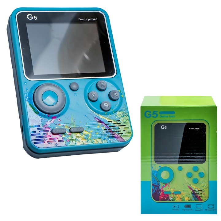 Consola de Jocuri Interactive ROBENTOYS, 400 in 1, albastru