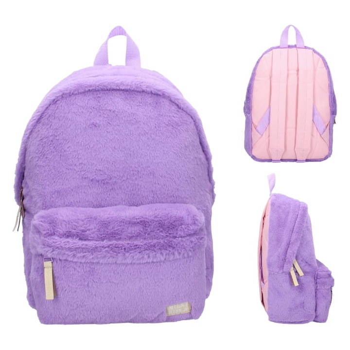 Rucsac Pentru Copii, Vadobag, Material Poliester, Numar De Buzunare 2, Greutate 390 G, Calitate Superioara, Utilizare Sigura, Capacitate 11.54 Litri, Dimensiuni 37 x 26 x 12 cm, Violet