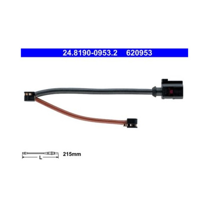 Figyelmeztető érzékelő, fékbetét kopás ATE 24819009532