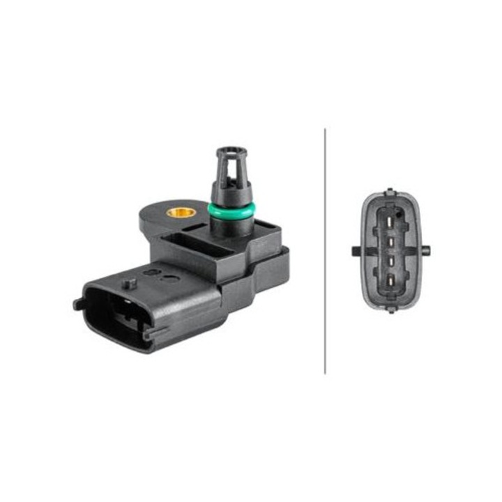 Érzékelő, szívócső nyomás HELLA 6PP358152191