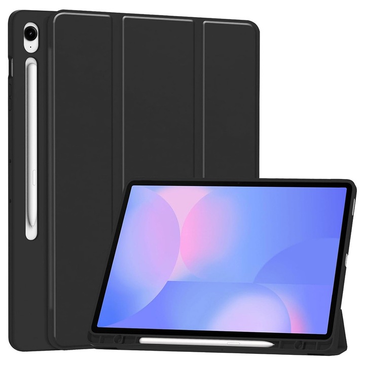 Калъф за Samsung Galaxy Tab S10 FE Plus Techsuit Flex Trifold Черен