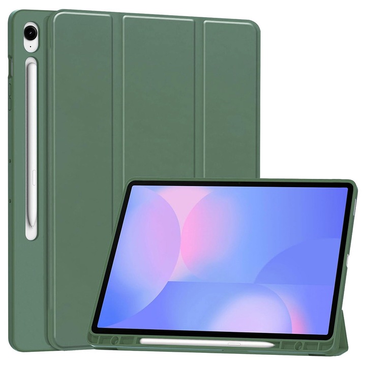 Калъф за Samsung Galaxy Tab S10 FE Plus - Techsuit Flex Trifold - Зелен