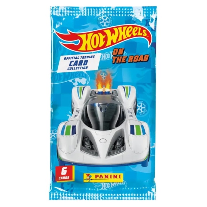 Borítékkészlet gyűjtőkártyákkal, Panini, Hot Wheels, Karton anyag, 6 éves kortól, Hot Wheels sorozat, Kiváló minőség, Biztonságos használat, 10 x 10 cm, Többszínű