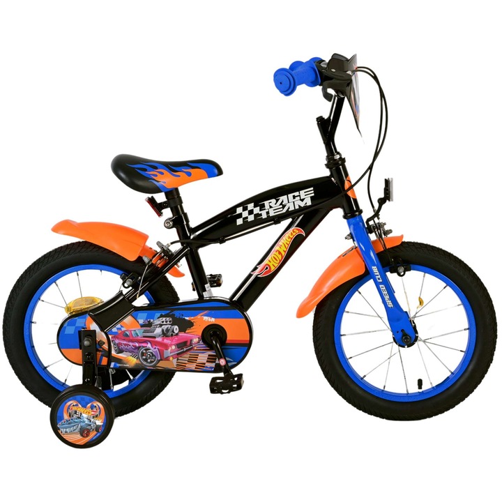 Детски велосипед, Hot Wheels, За Момчета - 14 инча с 2 ръчни спирачки