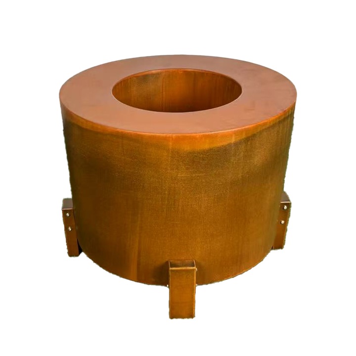 Vatra de foc din otel corten de 2 mm, dia 72 x H 60 cm, Aurora