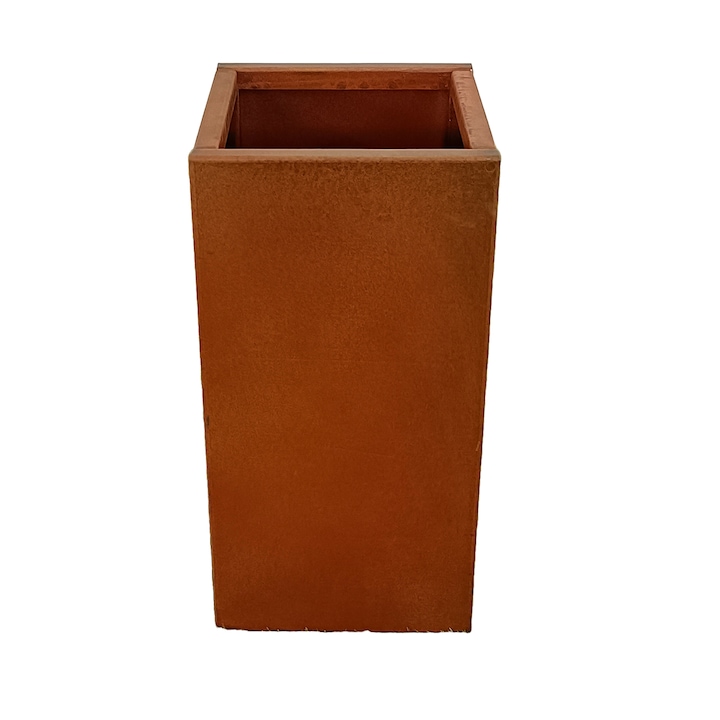 Jardiniera modulara, otel corten de 2 mm, inaltime de 80 cm, Neoglow
