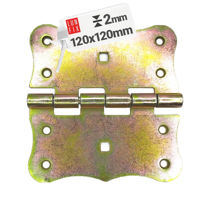 Lun Fix zsanérok 120x120x2,5 mm, 20 darabos készlet, horganyzott