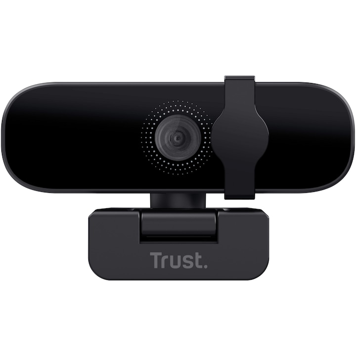 Camera web Trust TANOR, FULL HD, Autofocus, Microfon dual, USB-A, cablu 1,8m, negru