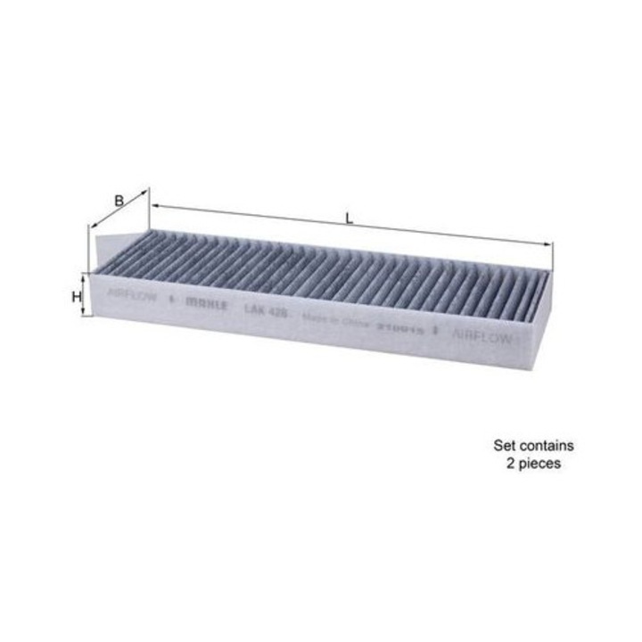 Filtru, aer habitaclu MAHLE LAK428S