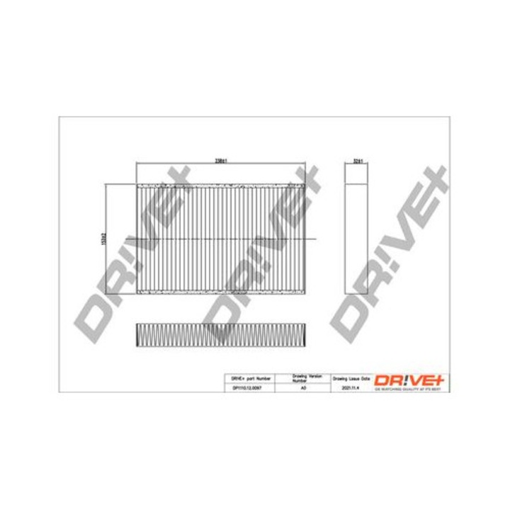 Filtru, aer habitaclu Dr!ve+ DP1110120097