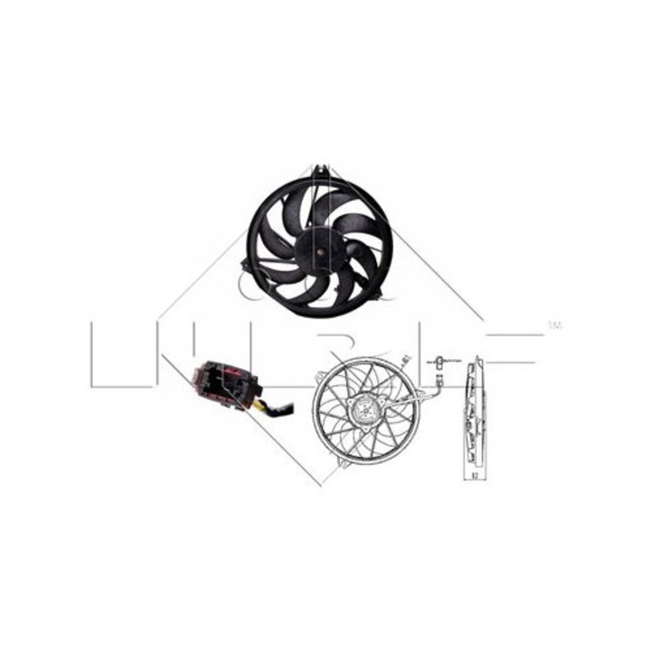 Ventilator, radiator NRF 47323