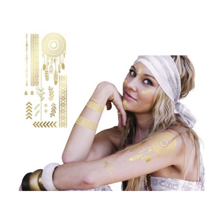 Set tatuaje temporare Hippie