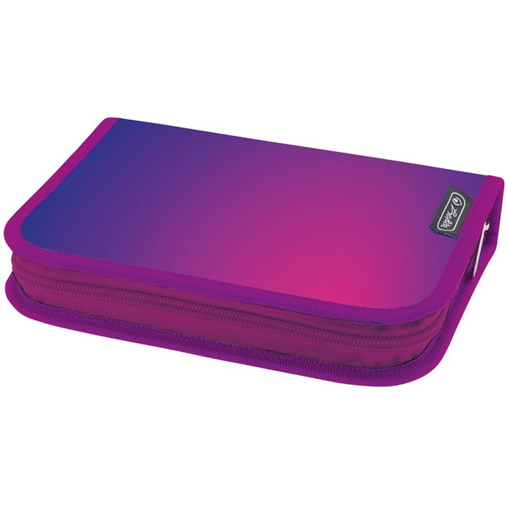 Необорудван несесер за моливи с 2 капака, Абстрактно розово, Herlitz