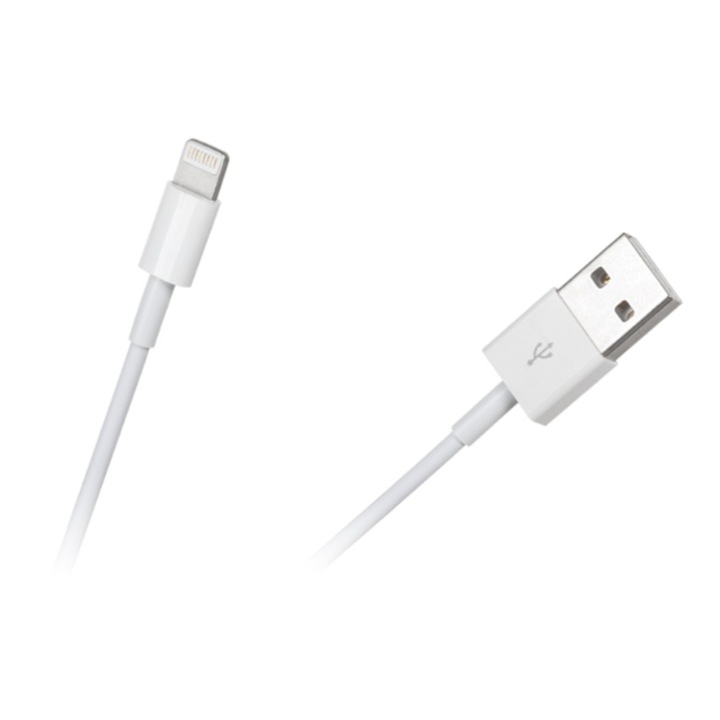 Lightning USB kábel, Granst Stag, 1m, 2, 1A, Fehér