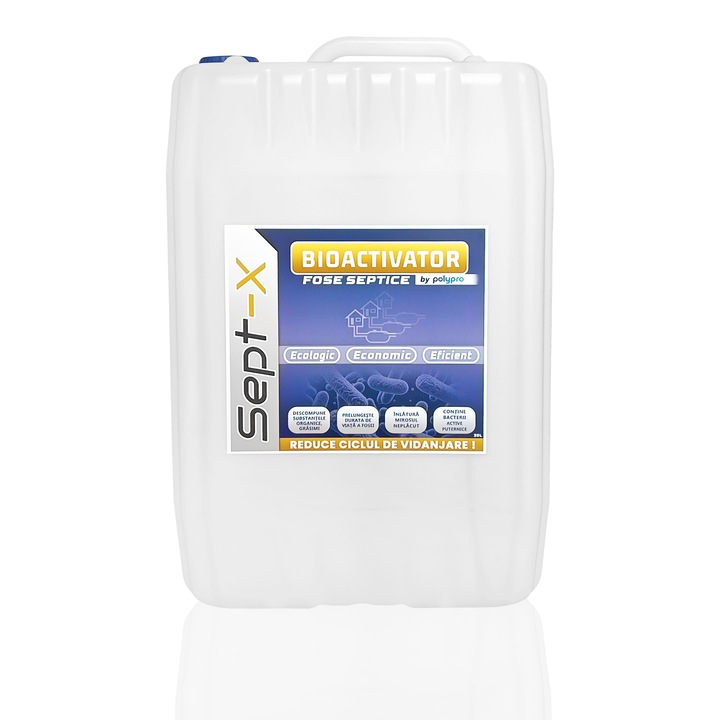 Bioactivator SEPT - X de 20 L pentru Fose Septice, Statii Epurare si Separatoare de Grasimi