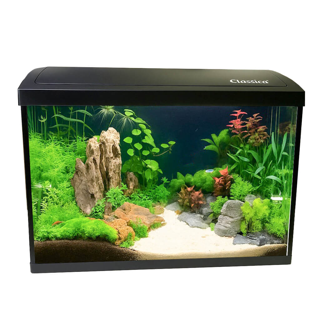 Acvariu pesti Classica Eco 60 Tank, 63 litri, acvariu full LED, cu ...