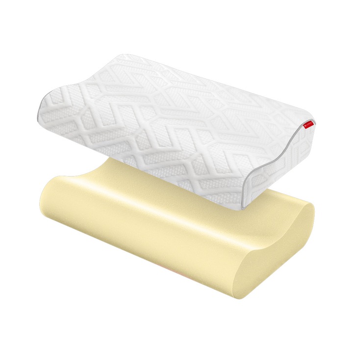 Perna profilata termoelastica Janpol Classic 50×36×11/13 cm – ergonomica, hipoalergenica, fermitate medie